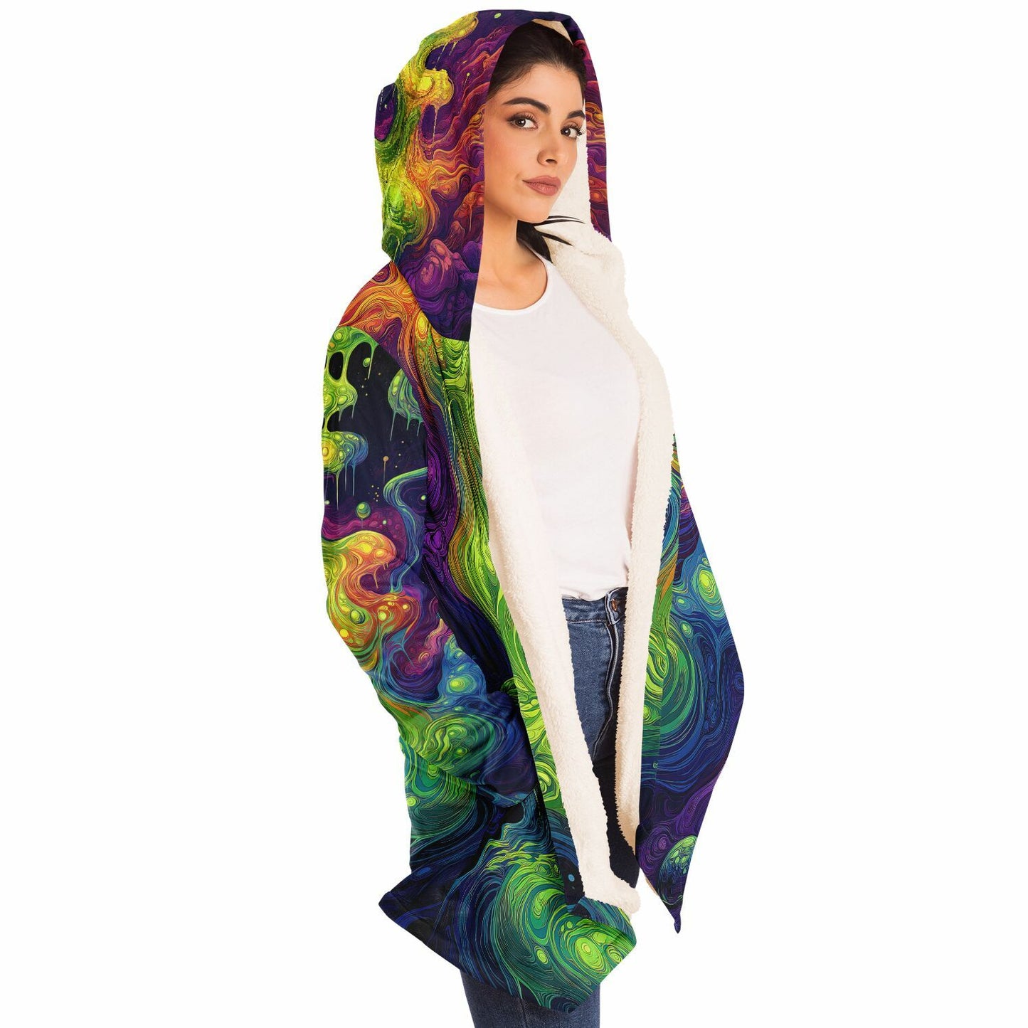 "I Love Lava Lamp" HOODED CLOAK