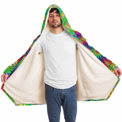"Tie Dye Burst" HOODED CLOAK