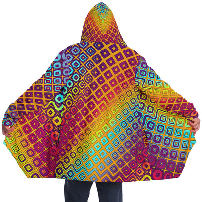 "Peacocking" HOODED CLOAK