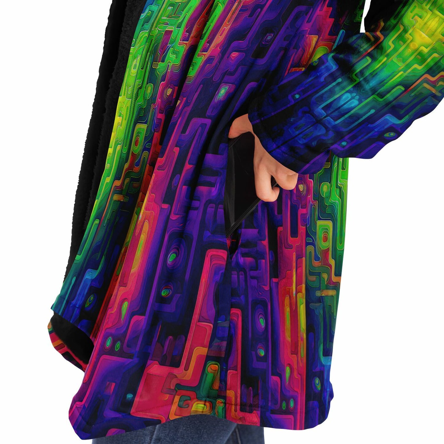 "Galaga" HOODED CLOAK