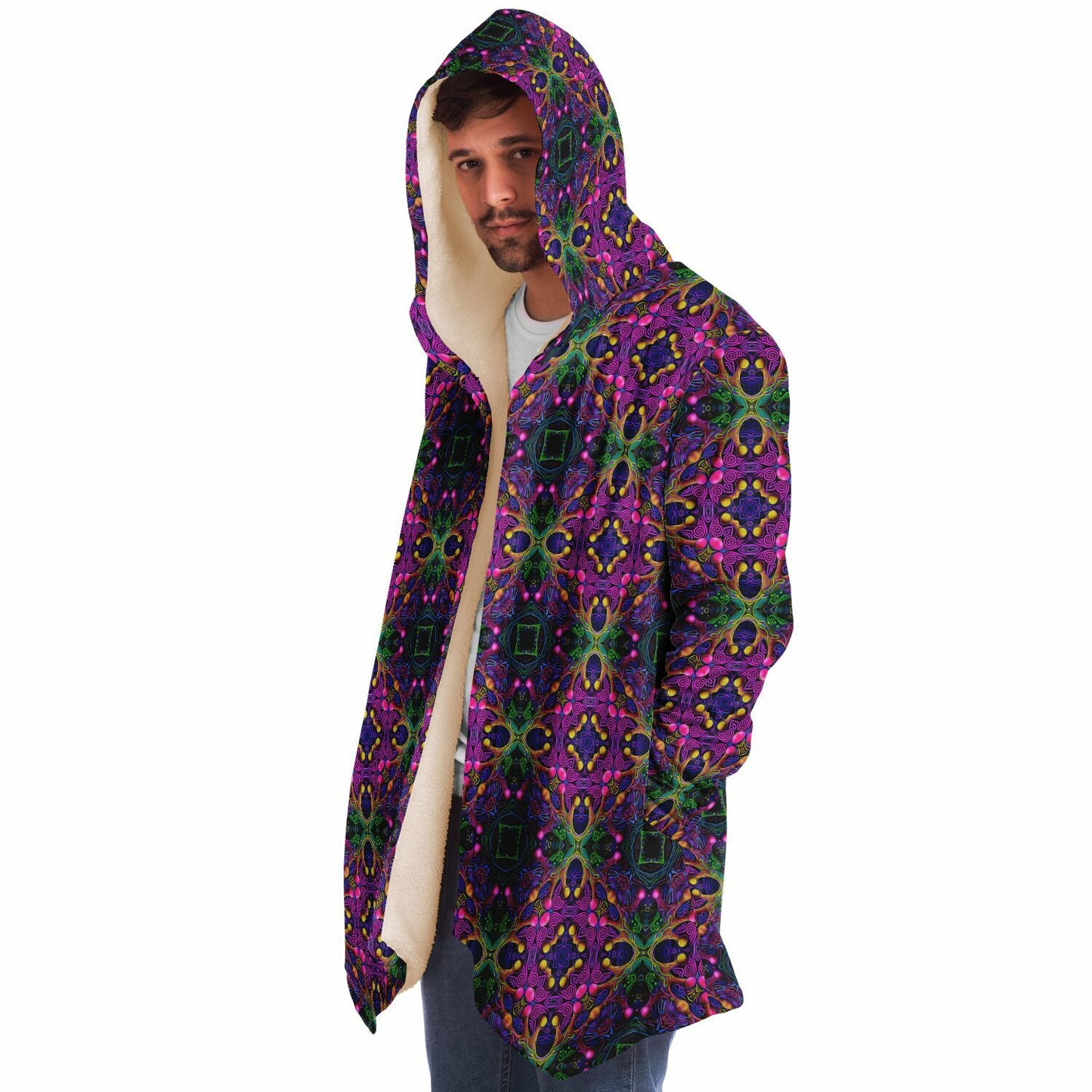 "Kiss Me Pattern" HOODED CLOAK