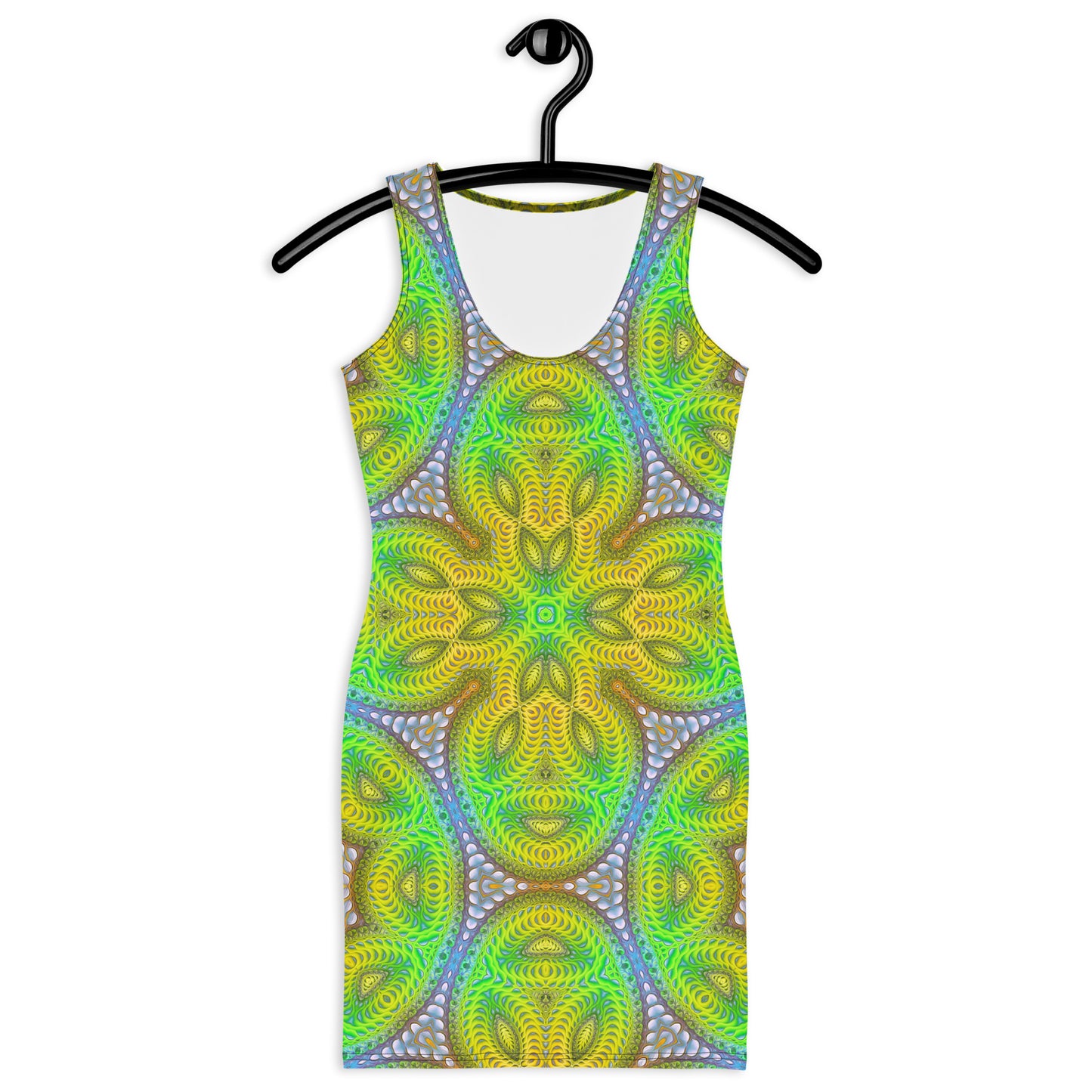 "Activation Initiated (Pattern V2)" Bodycon FITTED DRESS
