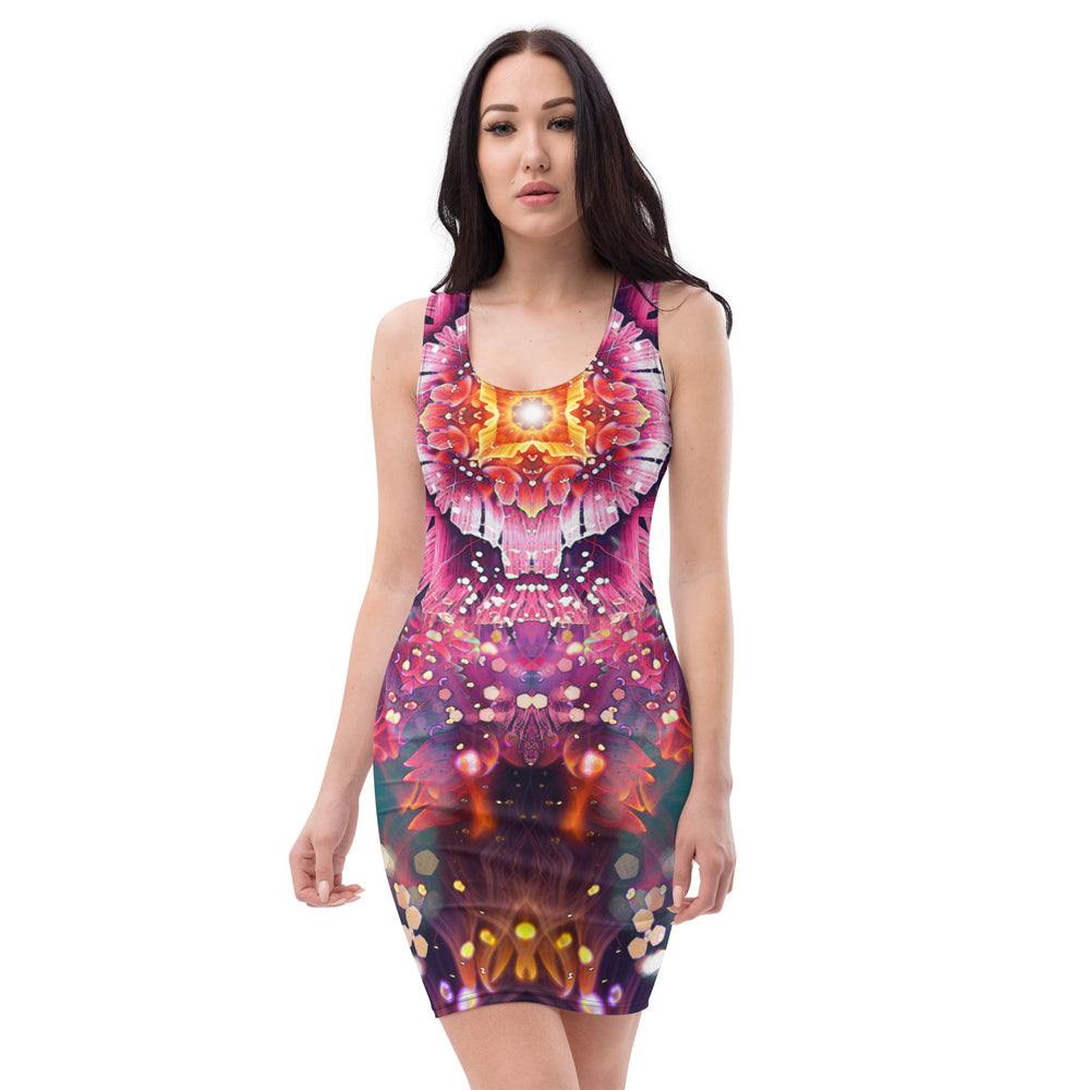 Fitted Dresses - Bodycon Psiloteric Visions Fitted Dresses - Bodycon Psiloteric Visions