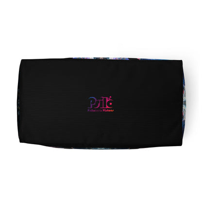 Bottom view of the Soul Seeker duffle bag showing its flat base.