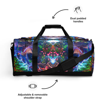 Front view of the Hunter's Moon duffle bag.