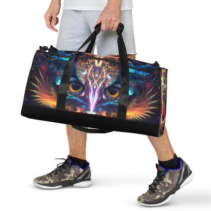 Front view of the Peekaboo duffle bag.