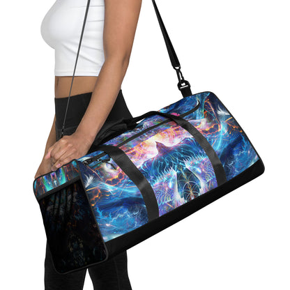 Front angle of the Soul Seeker duffle bag.