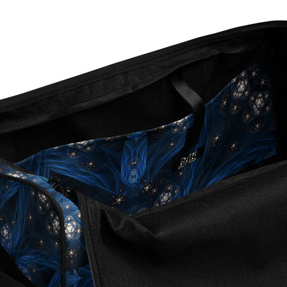 Interior view of the 'Inner Sanctum' duffle bag showing its inside pocket storage.