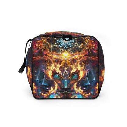 Left side view of the Wanderers duffle bag.