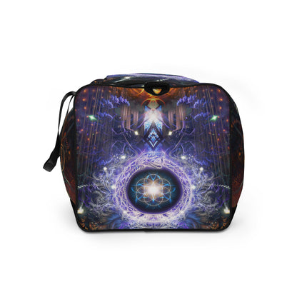 Left side view of the Immortal Truth duffle bag.