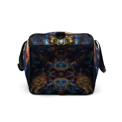 Right side view of the Polaris duffle bag showing the adjustable padded shoulder strap.