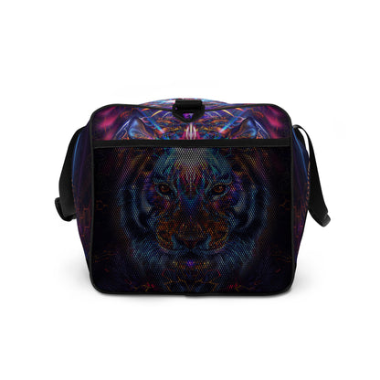 Right side view of the Empurrress duffle bag showing the adjustable padded shoulder strap.