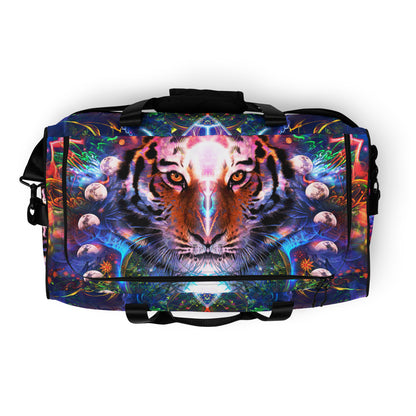 Top view of the Hunter's Moon duffle bag showing the zippered main compartment.