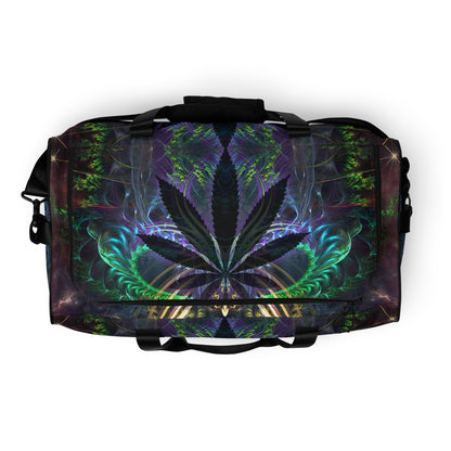 Top-down view of the 'Heightened Stroll' duffle bag showing the main zippered opening.