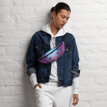 Close-up of the angelic fractal pattern on the Angelic Force fanny pack.