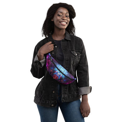Another front angle of the Angelic Force fanny pack print.