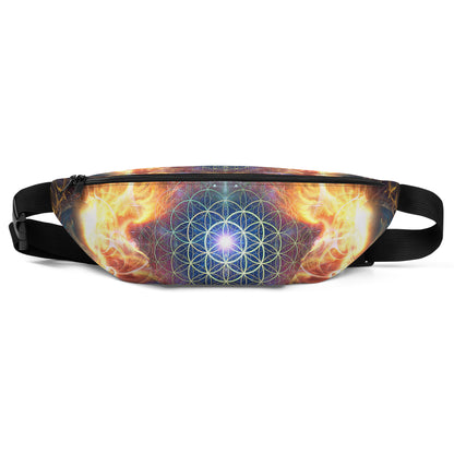 Another front angle of the Source fanny pack print.