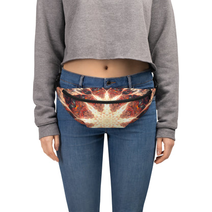 Additional front view of the Muladhara fanny pack and its root chakra mandala print.