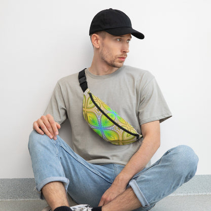 Angled product photo of the Activation Initiated fanny pack on a plain background.