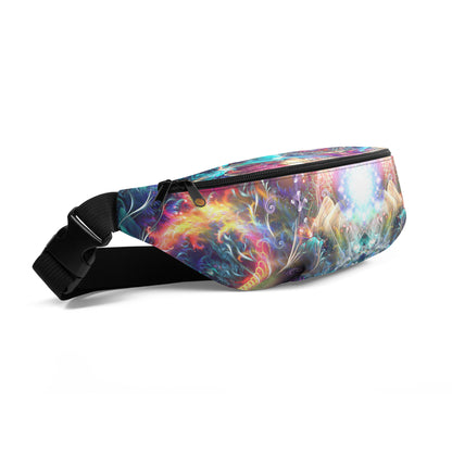 Side view of the Medicina fanny pack showing the adjustable strap.