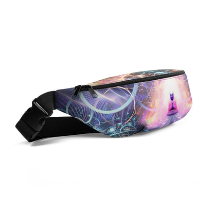 Side view of the Alchemist's Breath fanny pack showing the adjustable strap.