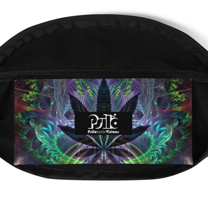 Close-up of the Heightened Stroll fanny pack's small inner pocket.