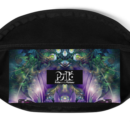 Close-up of the Emergence fanny pack's small inner pocket.