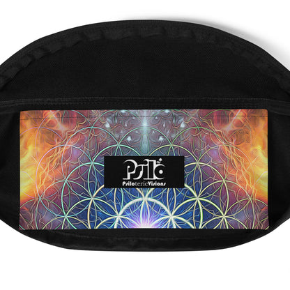 Close-up of the Source fanny pack's small inner pocket.