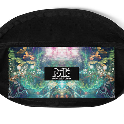 Close-up of the Nectar fanny pack's small inner pocket.