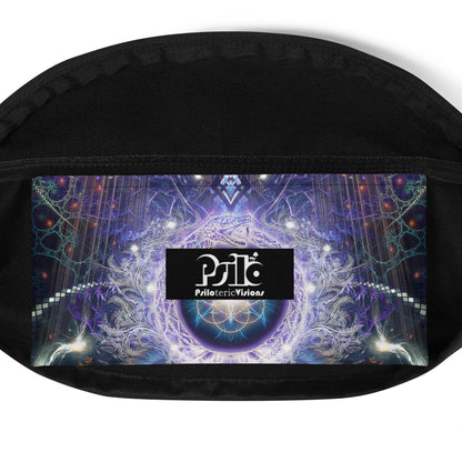 Close-up of the front pocket on the Immortal Truth fanny pack.