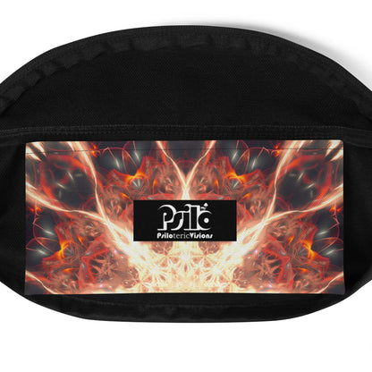 Close-up of the front pocket on the Muladhara fanny pack.