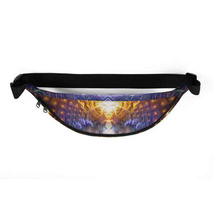 Top view of the Immortal Truth V2 fanny pack showing the zippered opening.