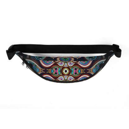 Top view of The Waiting Room fanny pack showing the zippered opening.