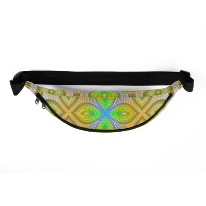 Underside view of the Activation Initiated fanny pack, showing the zippered compartment and strap.