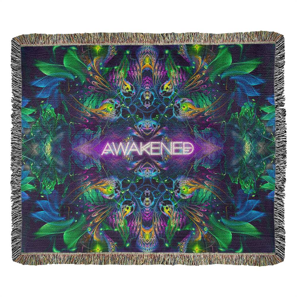 "Awakened (with Text)" WOVEN BLANKET