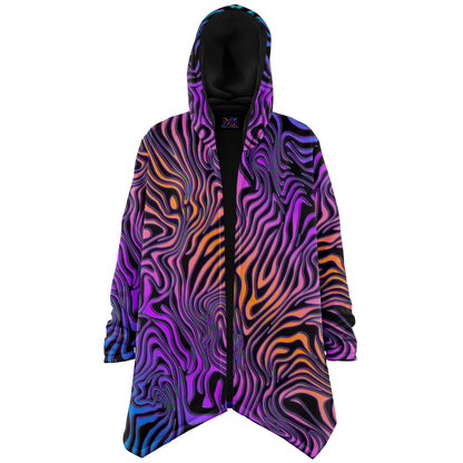 "Rainbow Zebra" HOODED CLOAK