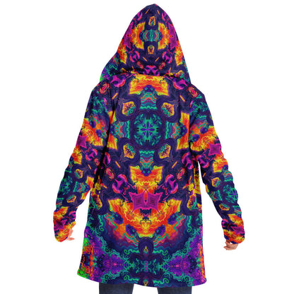 "Mush Tree So Color Mandala" HOODED CLOAK