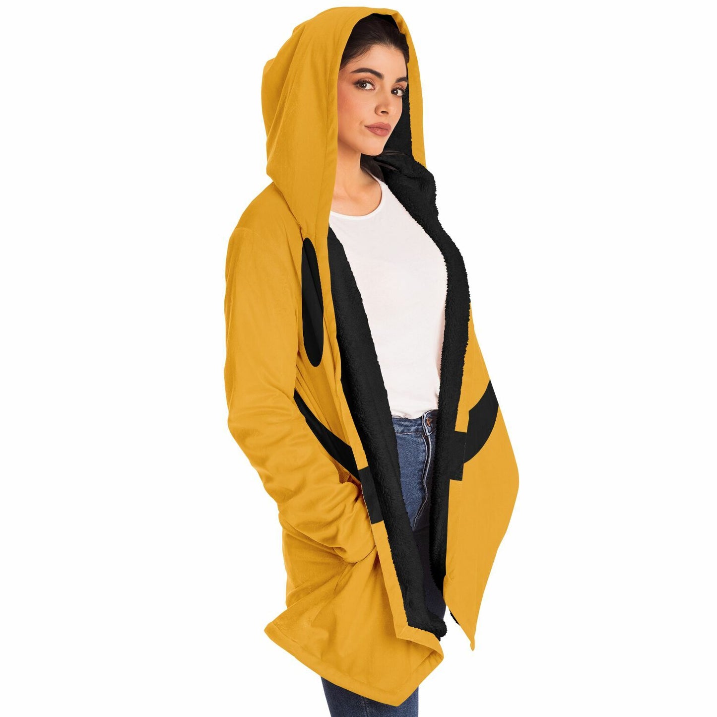 "Yellow Smiley" HOODED CLOAK