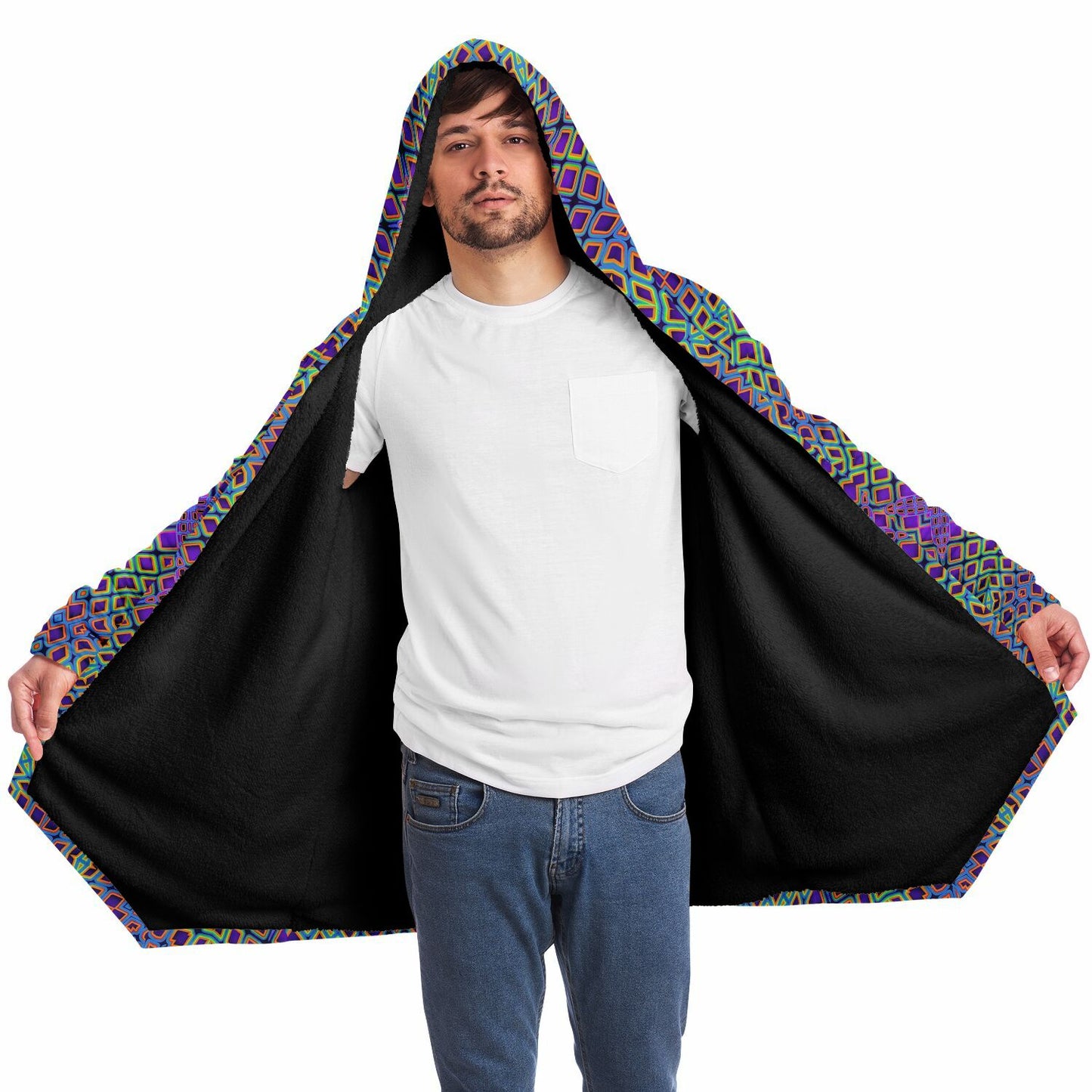 "Cymatic Surge" HOODED CLOAK