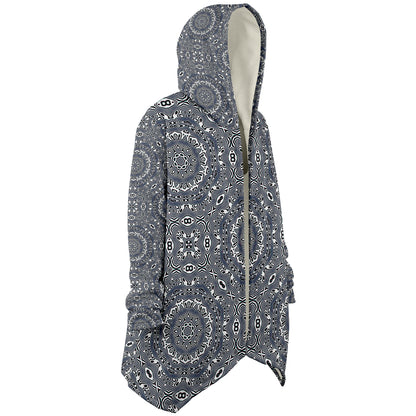 "Wild Cat (White) Pattern" HOODED CLOAK