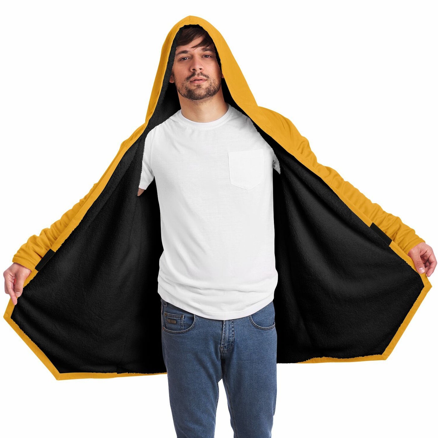 "Yellow Smiley" HOODED CLOAK