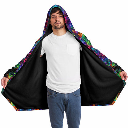 "Fungus Amongus Mandala" HOODED CLOAK