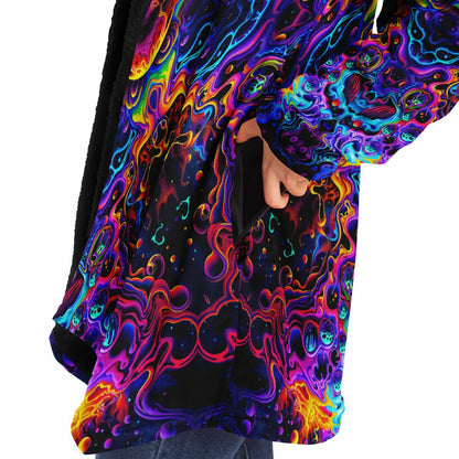 "Aurora Boreafungus Bloom" HOODED CLOAK