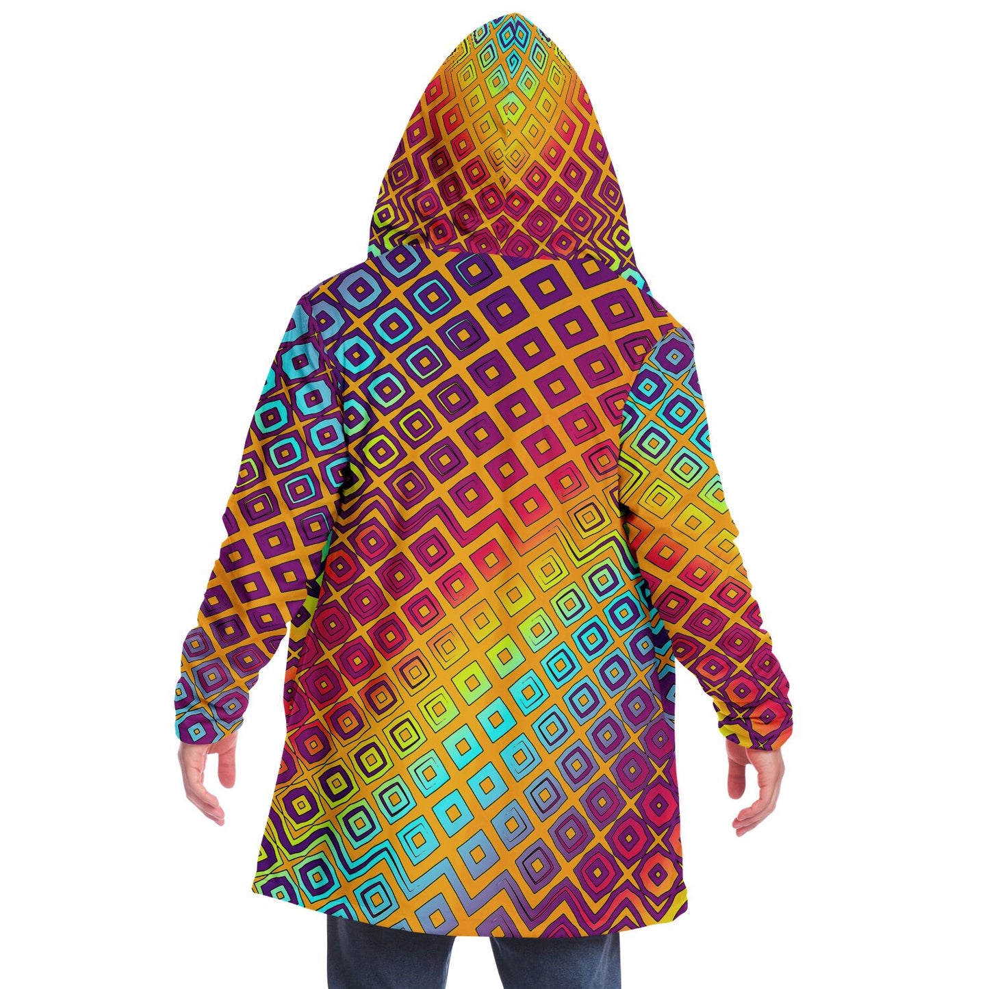 "Peacocking" HOODED CLOAK