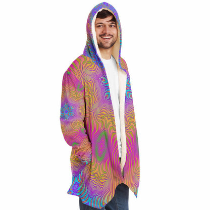 "Neon King Mandala" HOODED CLOAK