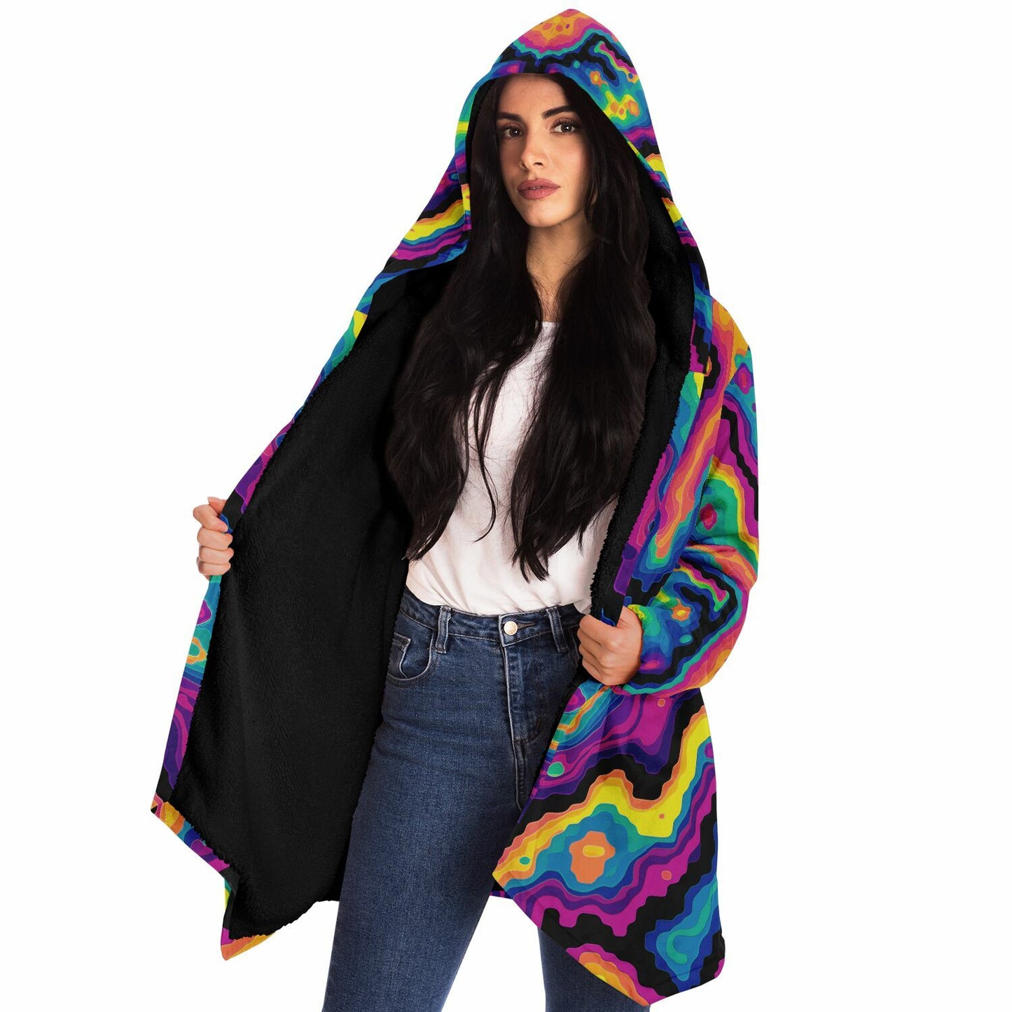 "Digiheat" HOODED CLOAK