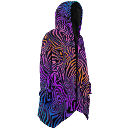 "Rainbow Zebra" HOODED CLOAK