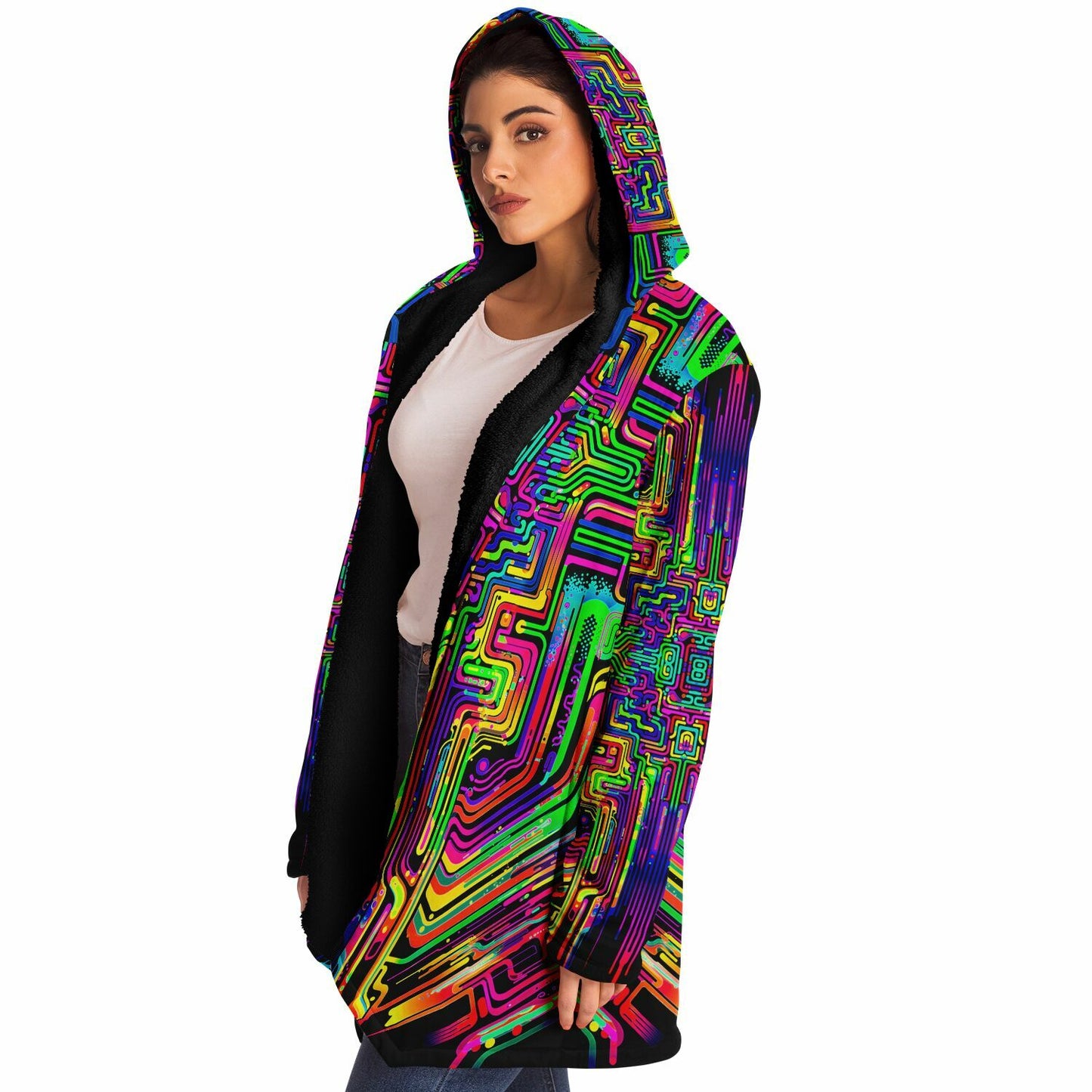 "Borg Rave" HOODED CLOAK