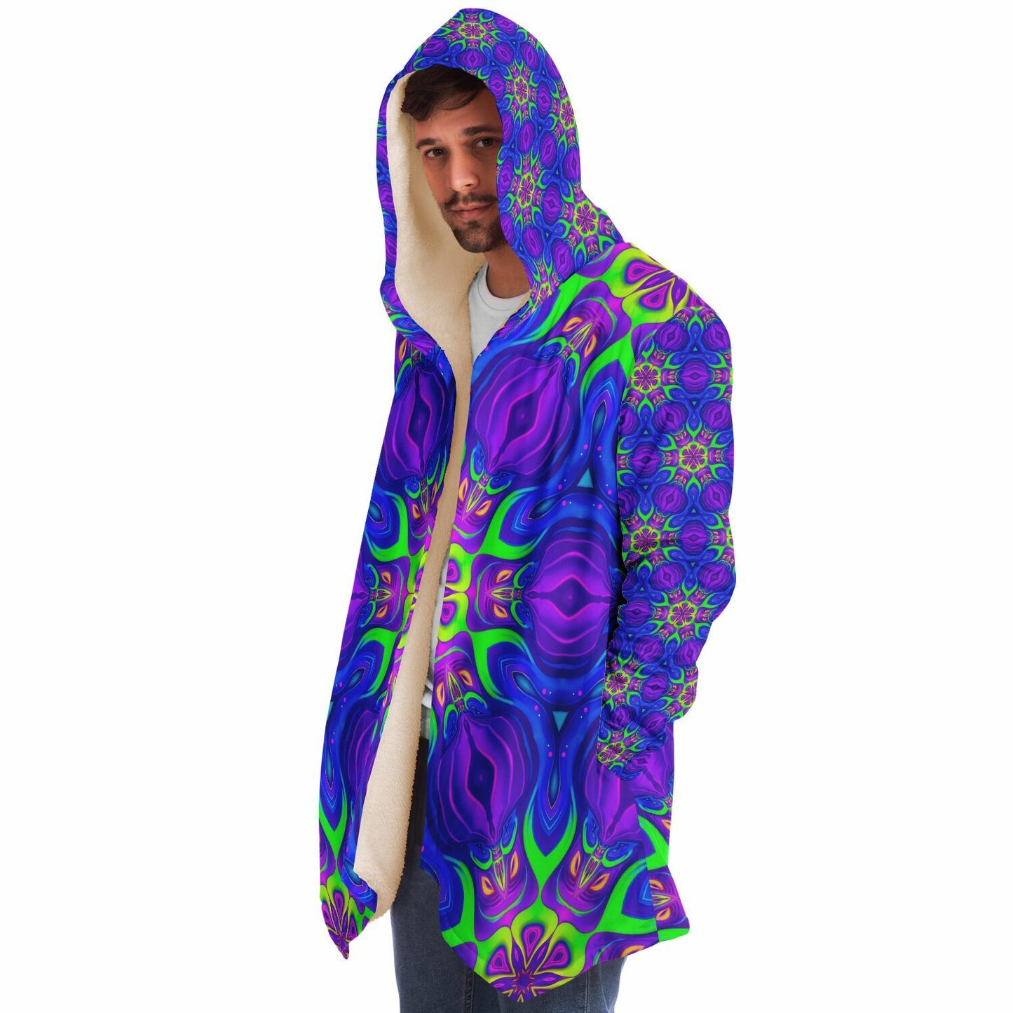 "Paradise Bloom" HOODED CLOAK