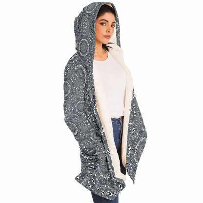 "Wild Cat (White) Pattern" HOODED CLOAK